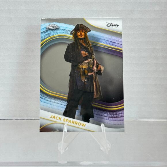 Disney Topps Chrome 2025 Jack Sparrow #3 Pirates of the Caribbean - Picture 1 of 4